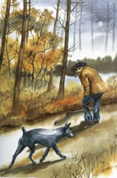 Le pcheur et le petit chien